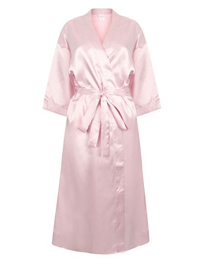 Towel City Ladies´ Satin Robe Light Pink