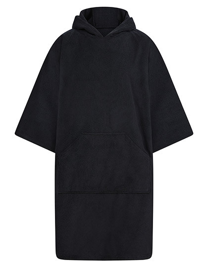 Towel City Adults´ Towelling Poncho Black