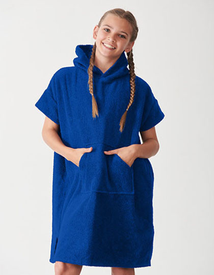Towel City Kids´ Towelling Poncho Royal