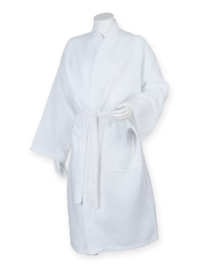 Towel City Waffle Robe White