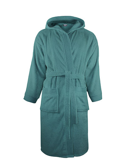 The One Towelling® Bathrobe Hooded Petrol