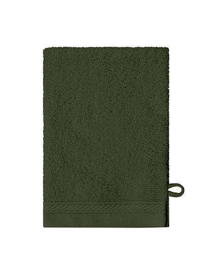 The One Towelling® Organic Washcloth Olive Green