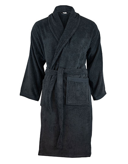 The One Towelling® Organic Bathrobe Anthracite