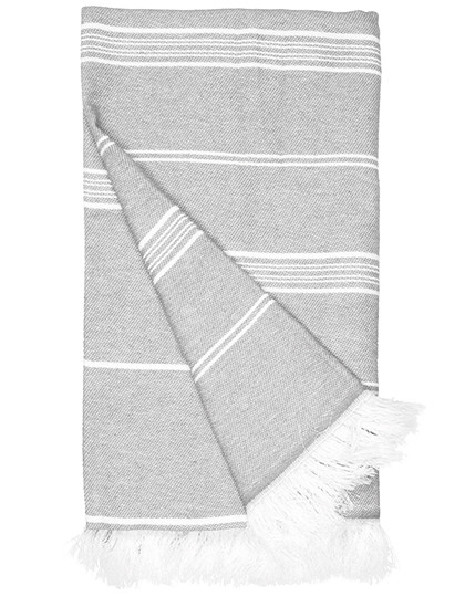 The One Towelling® Recycled Hamam Towel Ash Grey
