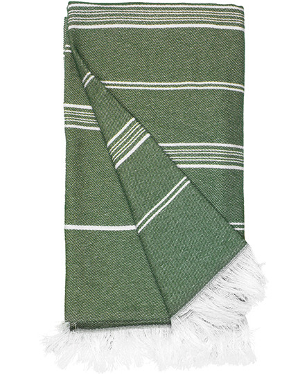 The One Towelling® Recycled Hamam Towel Olive Green