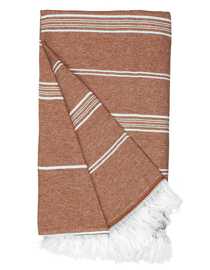 The One Towelling® Recycled Hamam Towel Rust Orange