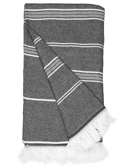 The One Towelling® Recycled Hamam Towel Steel Grey