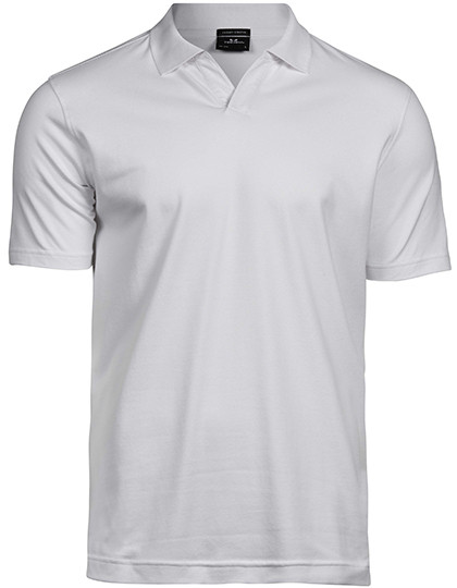 Tee Jays Luxury Stretch V-Neck Polo White