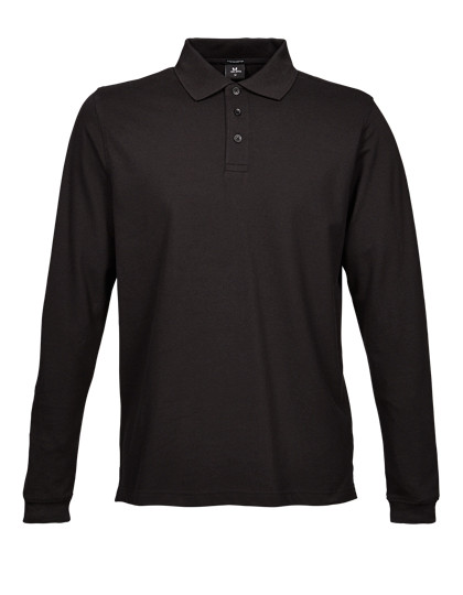 Tee Jays Men´s Luxury Stretch Long Sleeve Polo Black