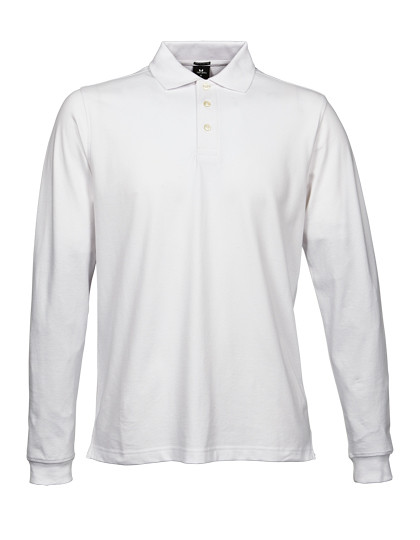 Tee Jays Men´s Luxury Stretch Long Sleeve Polo White