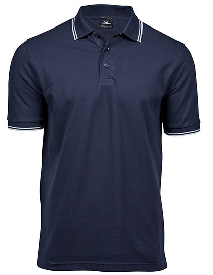 Tee Jays Men´s Luxury Stripe Stretch Polo Navy