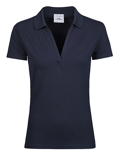 Tee Jays Women´s Luxury Stretch V-Neck Polo Navy