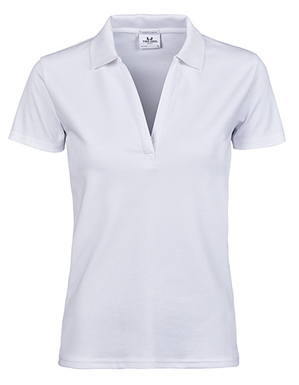 Tee Jays Women´s Luxury Stretch V-Neck Polo White