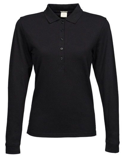 Tee Jays Women´s Luxury Stretch Long Sleeve Polo Black