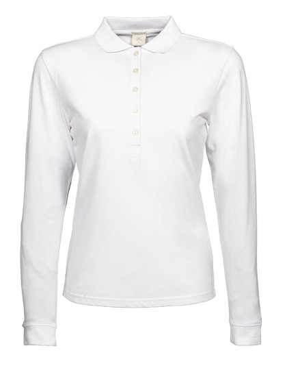Tee Jays Women´s Luxury Stretch Long Sleeve Polo White