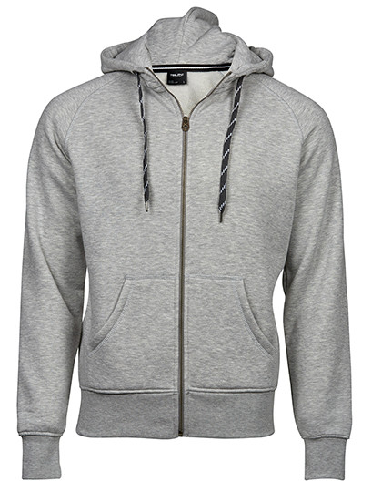 Tee Jays Men´s Fashion Full Zip Hood Heather Grey