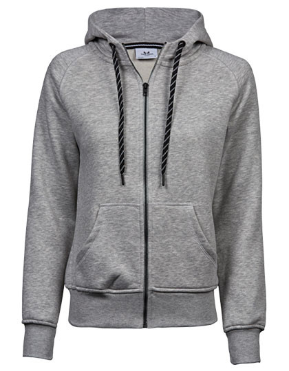 Tee Jays Women´s Fashion Full Zip Hood Heather Grey