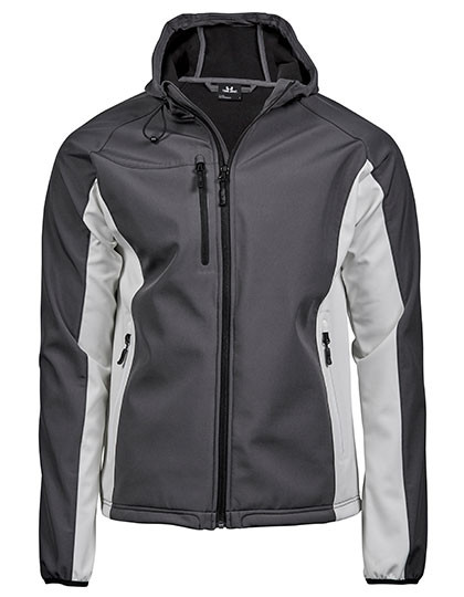 Tee Jays Men´s Hooded Lightweight Performance Softshell Jacket Dark Grey (Solid)