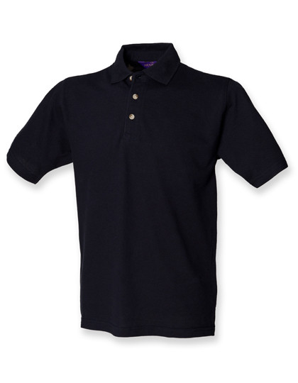 Henbury Classic Cotton Piqué Polo Shirt Navy