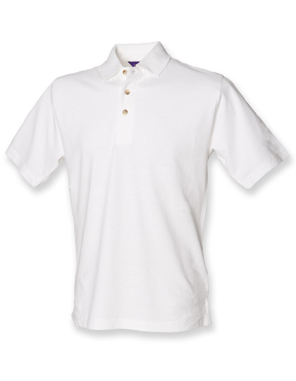 Henbury Classic Cotton Piqué Polo Shirt White