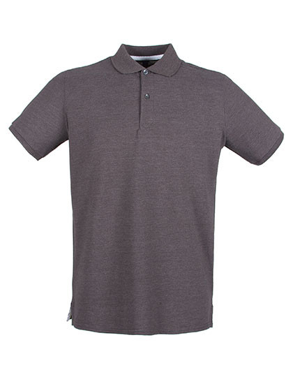 Henbury Men´s Micro-Fine Piqué Polo Shirt Charcoal