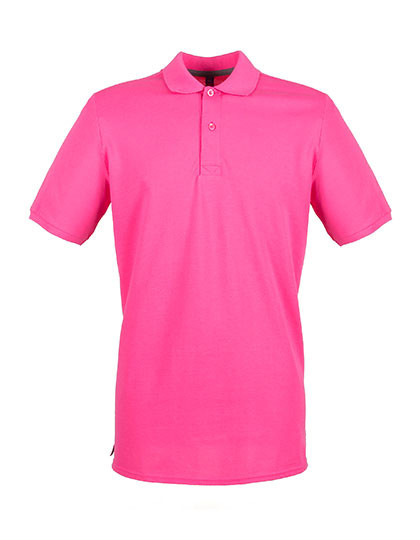 Henbury Men´s Micro-Fine Piqué Polo Shirt Fuchsia