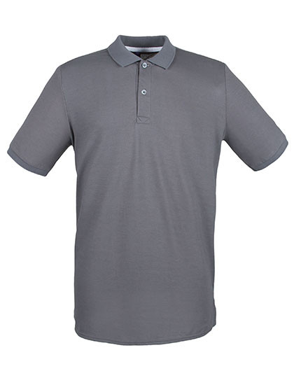 Henbury Men´s Micro-Fine Piqué Polo Shirt Steel Grey