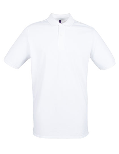 Henbury Men´s Micro-Fine Piqué Polo Shirt White