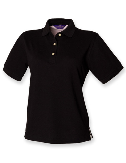 Henbury Ladies´ Classic Cotton Piqué Polo Shirt Black