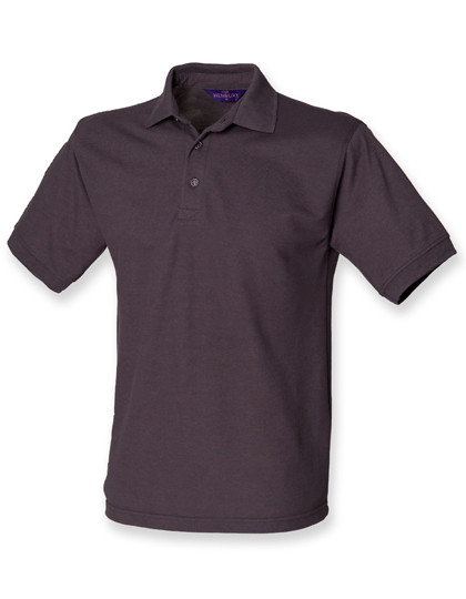 Henbury Men´s 65/35 Classic Piqué Polo Shirt Dark Grey (Solid)