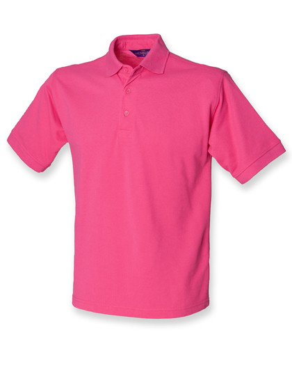 Henbury Men´s 65/35 Classic Piqué Polo Shirt Fuchsia
