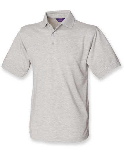 Henbury Men´s 65/35 Classic Piqué Polo Shirt Heather Grey