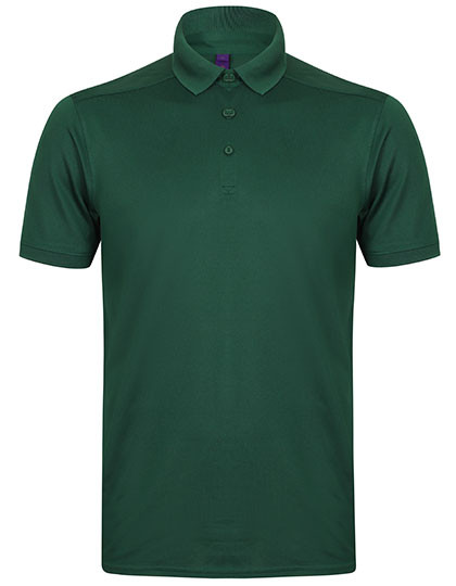 Henbury Men´s Slim Fit Stretch Polo Shirt + Wicking Finish Bottle