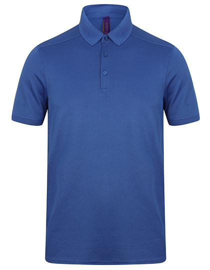Henbury Men´s Slim Fit Stretch Polo Shirt + Wicking Finish Royal