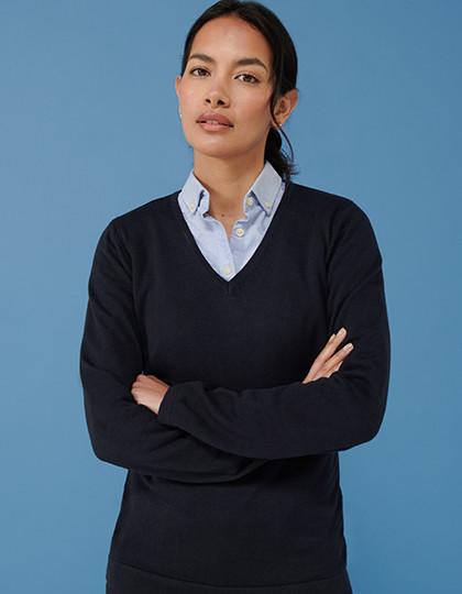 Henbury Ladies´ Lightweight V-Neck Jumper