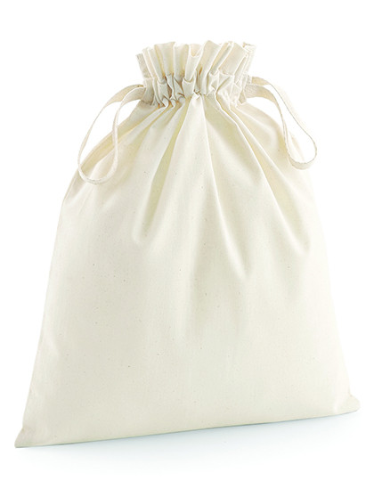 Westford Mill Organic Cotton Draw Cord Bag Natural