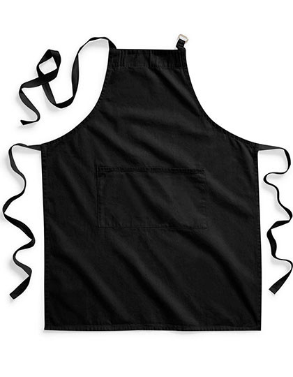 Westford Mill Fairtrade Cotton Adult Craft Apron Black
