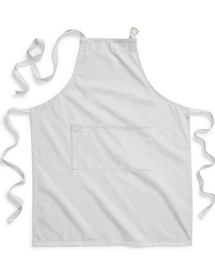 Westford Mill Fairtrade Cotton Adult Craft Apron Light Grey