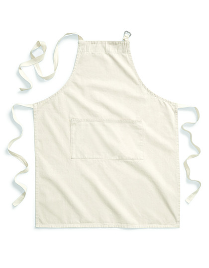 Westford Mill Fairtrade Cotton Adult Craft Apron Natural