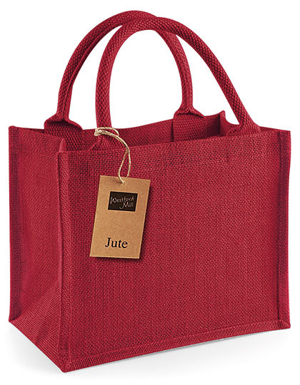Westford Mill Jute Mini Gift Bag Red