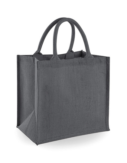 Westford Mill Jute Midi Shopper Graphite Grey
