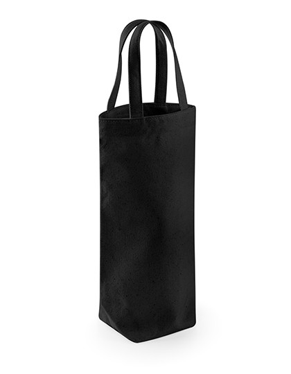 Westford Mill Fairtrade Cotton Bottle Bag Black