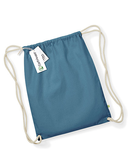 Westford Mill EarthAware® Organic Gymsac Airforce Blue