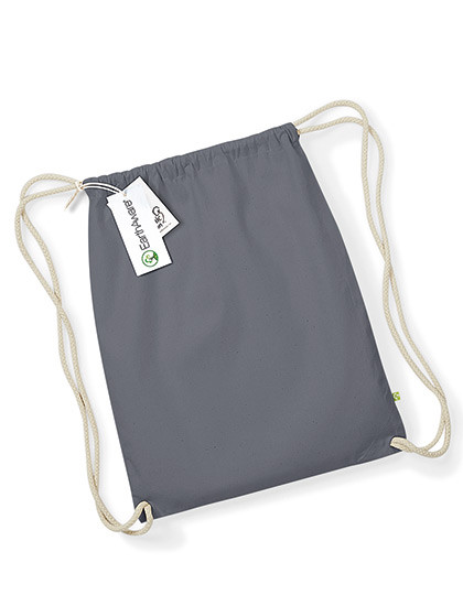 Westford Mill EarthAware® Organic Gymsac Graphite Grey