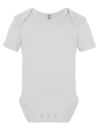 Link Kids Wear Short Sleeve Baby Bodysuit Polyester White