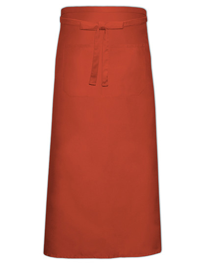Link Kitchen Wear Bistro Apron XL With Front Pocket Terracotta (ca. Pantone 4840)