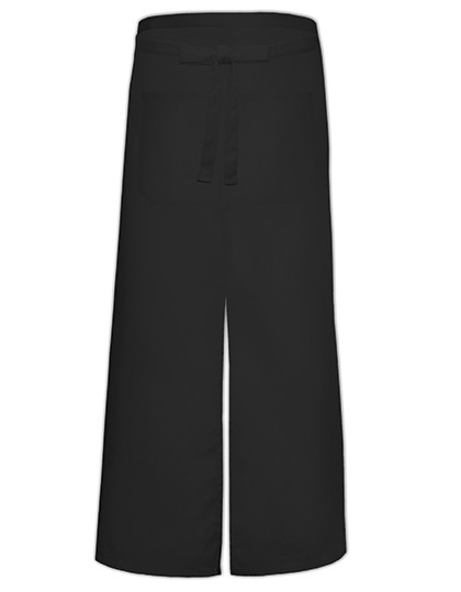 Link Kitchen Wear Bistro Apron With Split And Front Pocket Black