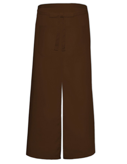 Link Kitchen Wear Bistro Apron With Split And Front Pocket Brown