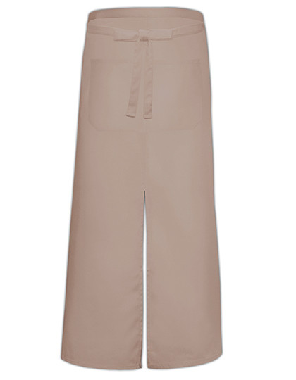 Link Kitchen Wear Bistro Apron With Split And Front Pocket Khaki