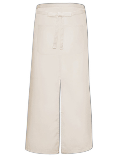 Link Kitchen Wear Bistro Apron With Split And Front Pocket Natural (ca. Pantone 7499)